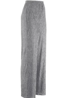 New KLAUS MODELLE MADE IN GERMANY Edel schimmernde Hose SILBERGRAU