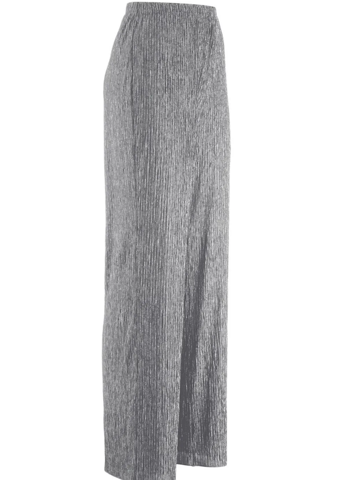 New KLAUS MODELLE MADE IN GERMANY Edel schimmernde Hose SILBERGRAU