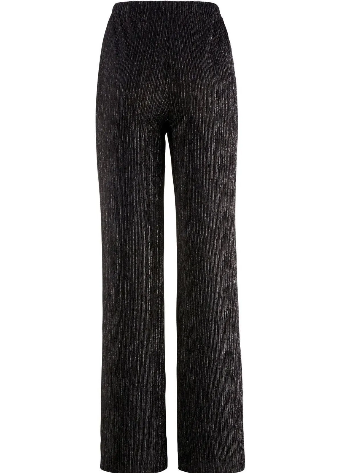 New KLAUS MODELLE MADE IN GERMANY Edel schimmernde Hose SCHWARZ