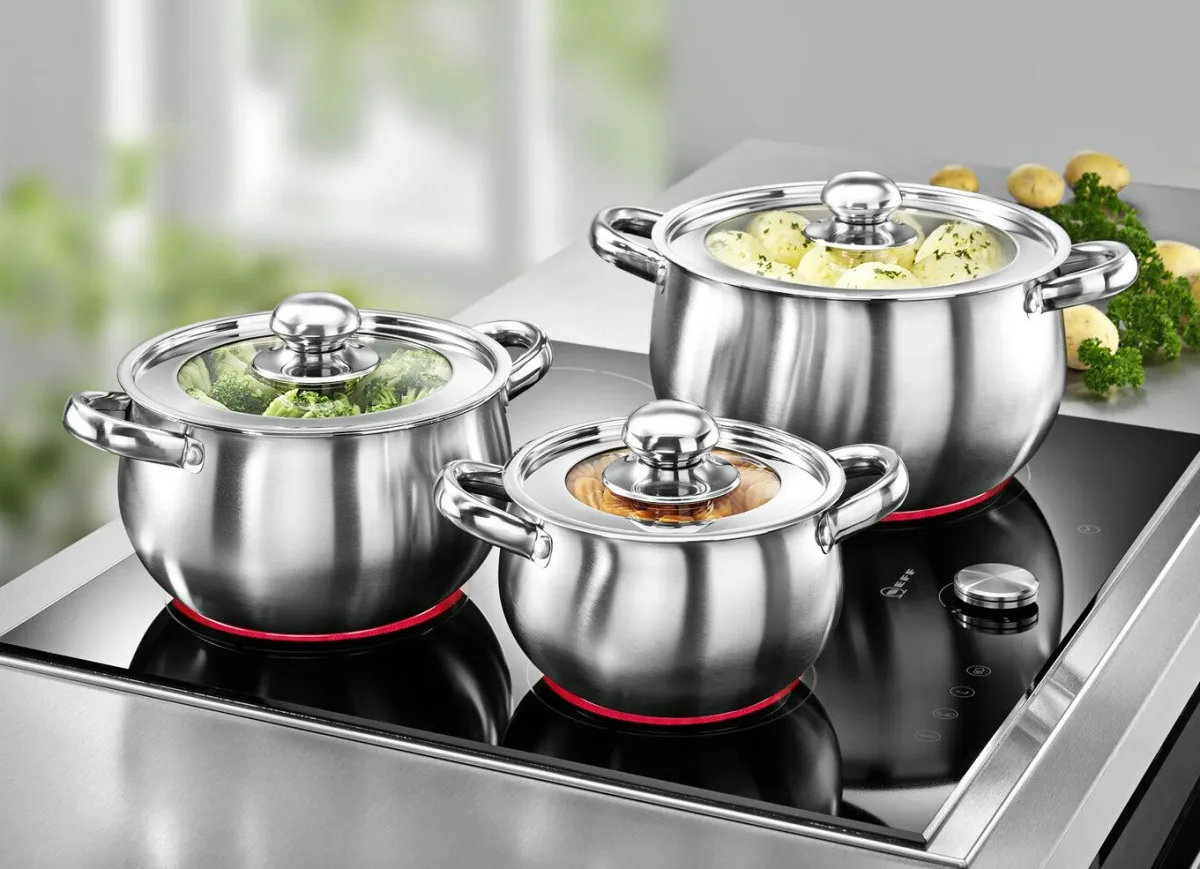 Clearance BADER -Topfset 6-teilig EDELSTAHL