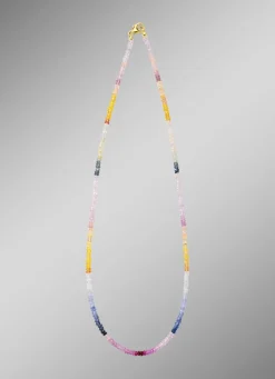 Best BADER Edle Halskette mit echt Safir in Multicolor