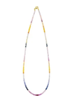 Best BADER Edle Halskette mit echt Safir in Multicolor
