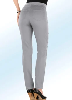 Best COSMA Edle Hose in Schlupfform MITTELGRAU