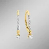 Hot BADER Edle Ohrringe mit 2 Brillanten und 18 Diamanten