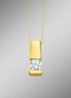 Clearance BADER Edler Anhänger in Gelbgold mit Brillant