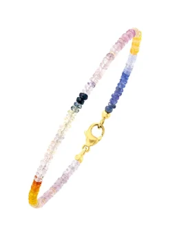 Clearance BADER Edles Armband mit echt Safir in Multicolor