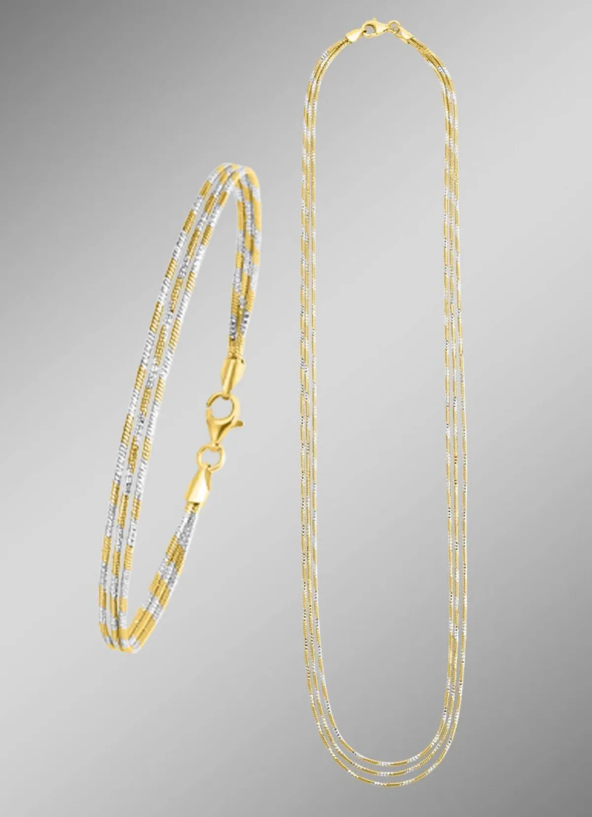 Outlet BADER Edles Schmuck-Set in Bicolor, 2-teilig