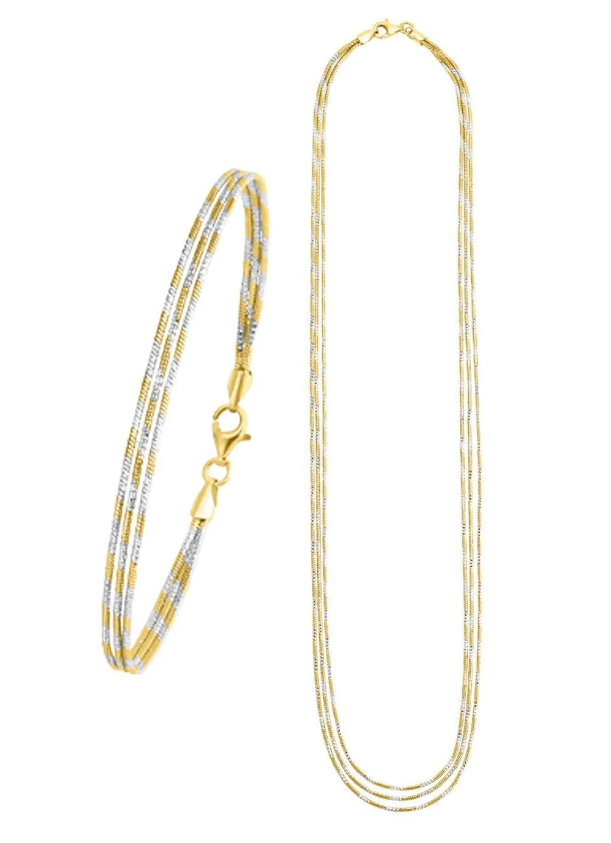 Outlet BADER Edles Schmuck-Set in Bicolor, 2-teilig