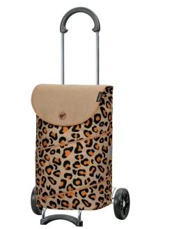 Sale ANDERSEN Einkaufsroller mit Stahlgestell im Leopardendessin BUNT