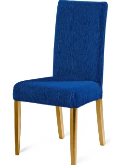 Discount BADER Elastische Stuhlbezüge BLAU