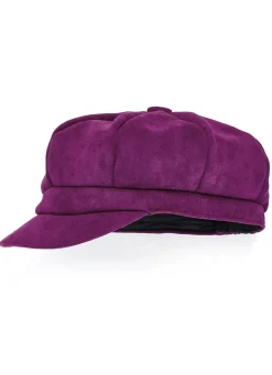 Clearance BADER Elegante Damen-Ballonmütze, mit rückwärtigem Elastikeinsatz AMETHYST