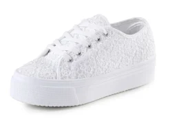 New BADER Elegante Damen-Schnürschuhe, mit herausnehmbarem Fußbett WEISS