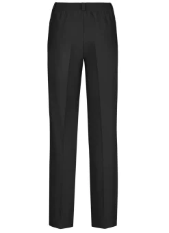 Sale KLAUS MODELLE MADE IN GERMANY Elegante Hose mit apartem Zieranhänger SCHWARZ