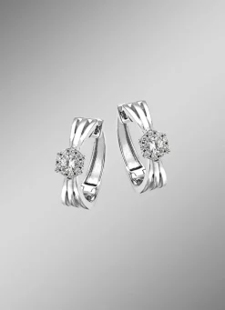 Sale BADER Elegante Creolen mit synth. Zirkonia