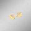 New BADER Elegante Knoten-Ohrstecker mit Zirkonia