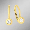 Hot BADER Elegante Ohrringe in Gelbgold mit Brillant