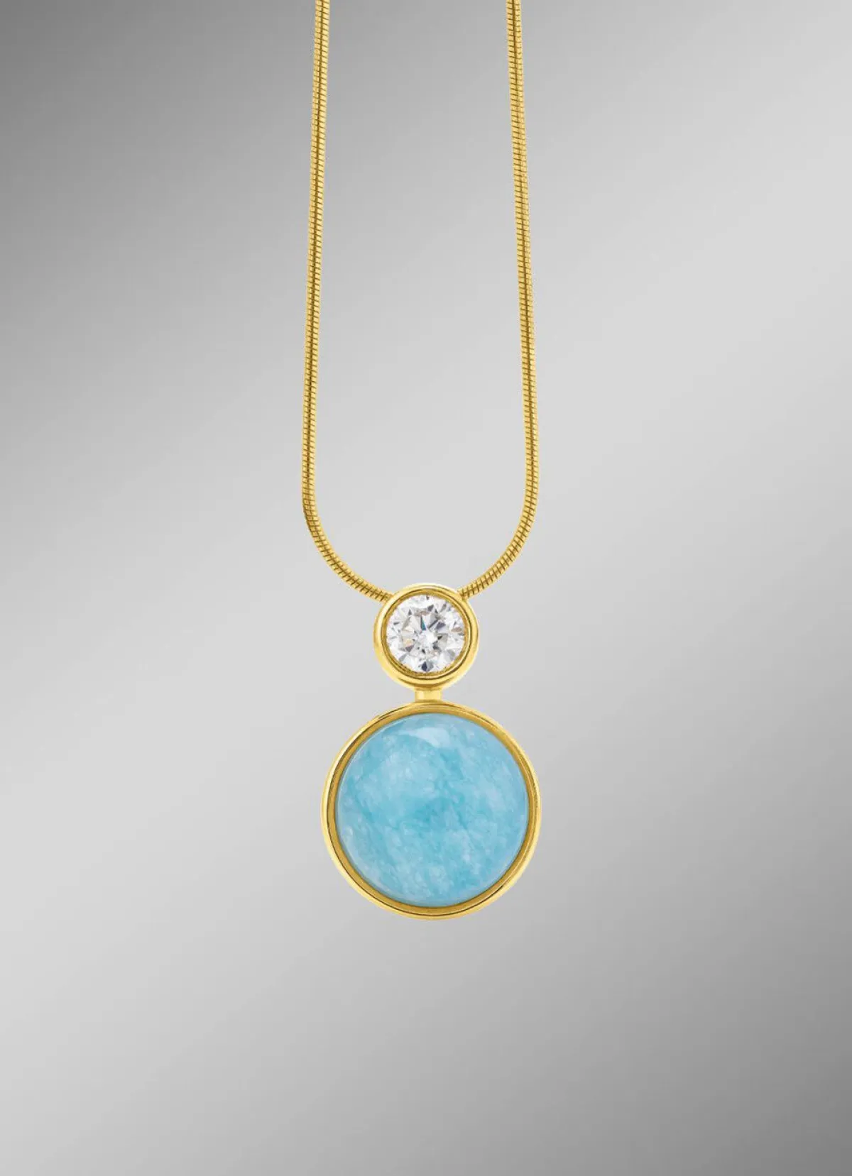 Clearance BADER Elegante Raffinesse: Anhänger mit echtem, blauem Chalcedon