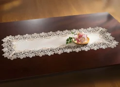 Discount SCHÄFER Elegante Raumdekoration mit 2-farbiger Makramee-Spitze CREME