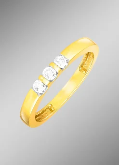 Outlet BADER Eleganter Damenring mit 3 Brillanten