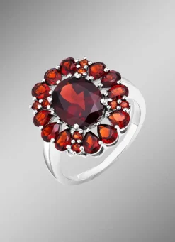 Best BADER Eleganter Damenring mit Granat