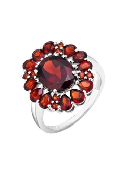 Best BADER Eleganter Damenring mit Granat
