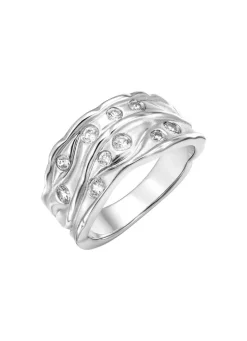 Online BADER Eleganter Damenring mit synth. Zirkonia