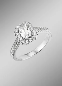 Best BADER Eleganter Damenring mit synth. Zirkonia