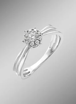 Outlet BADER Eleganter Damenring mit synth. Zirkonia
