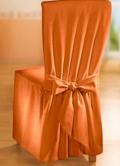 Hot BADER Elegante Stuhlhusse mit Bindebändern TERRA