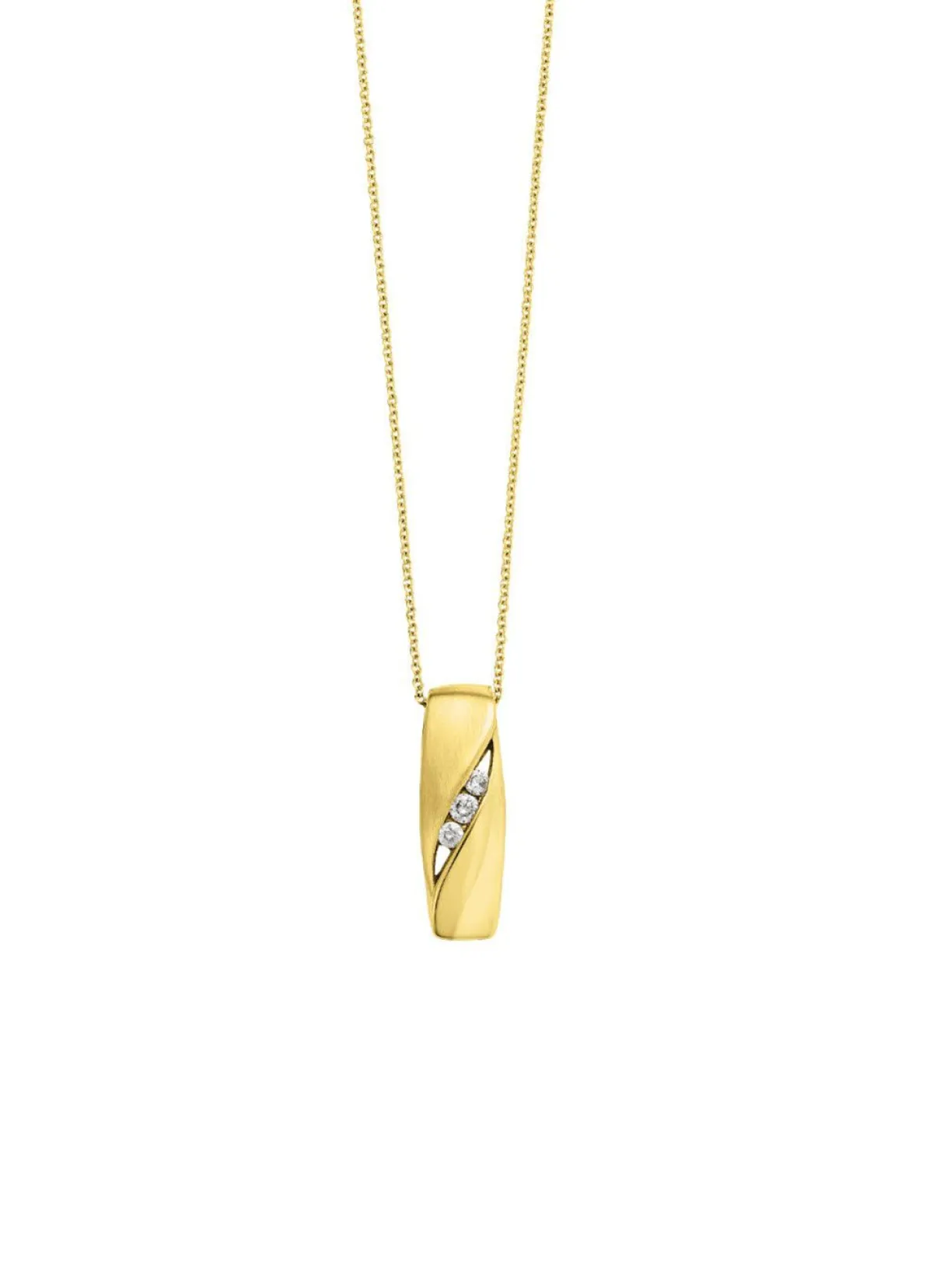 Best BADER Eleganz in Gold: Anhänger mit 3 Brillanten