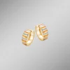 Online BADER Eleganz in jeder Facette – Tricolor-Klappcreolen