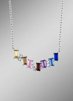 Sale BADER Eleganz in Silber: Halskette mit synth. Zirkonia
