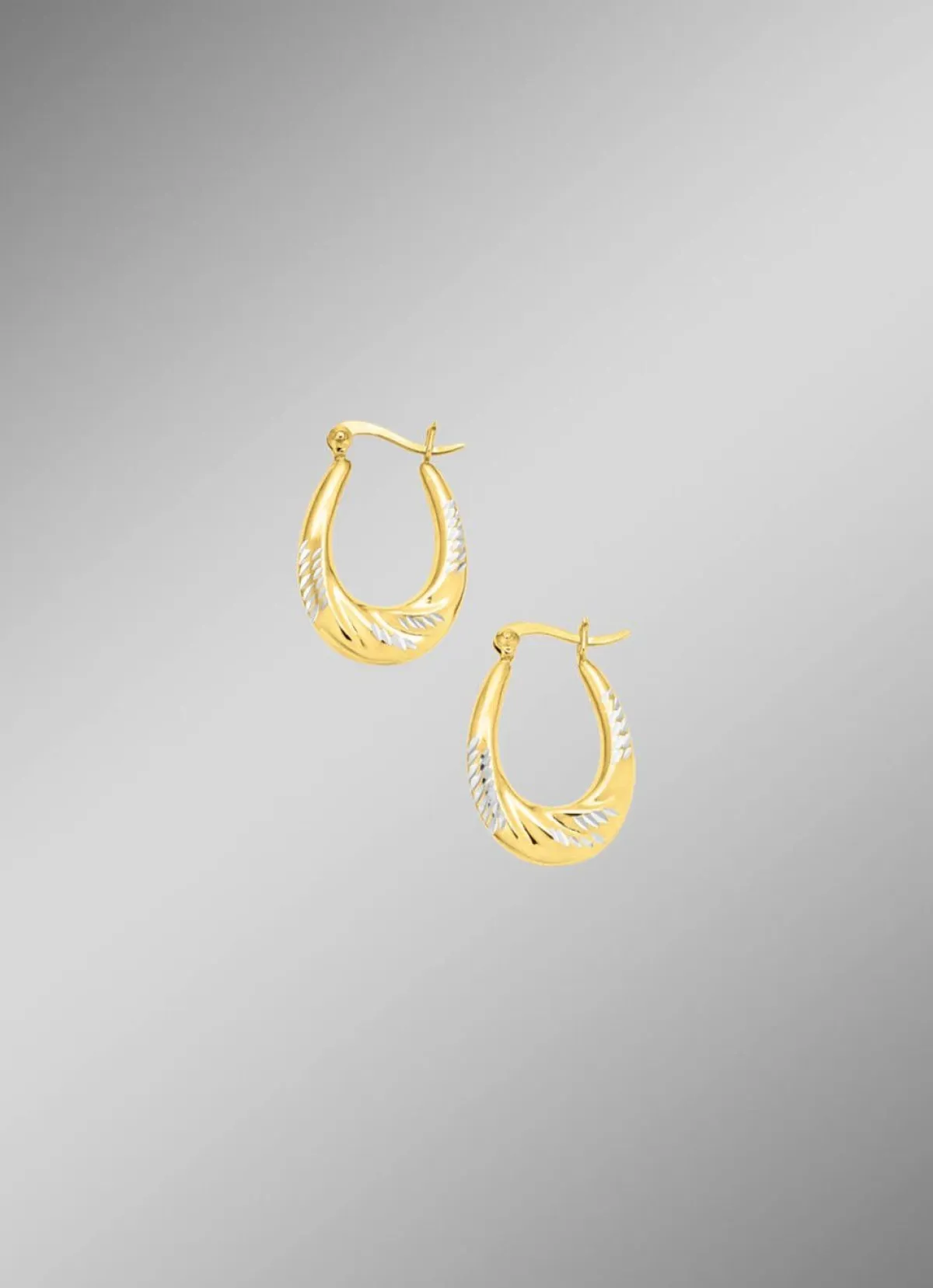 Clearance BADER Eleganz und Glanz: Creolen in Bicolor