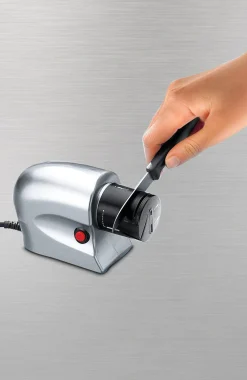 New BADER Elektrischer Messerschärfer SILBER