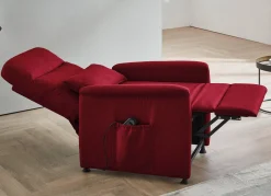 BADER Elektrischer Relaxsessel DUNKELROT