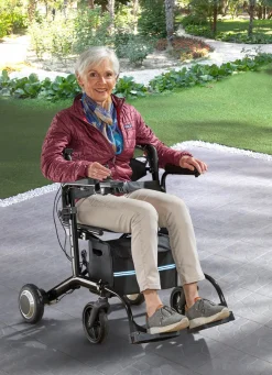 Best BADER Elektrischer Rollstuhl/Rollator 2-in-1 SCHWARZ