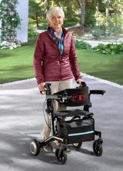 Best BADER Elektrischer Rollstuhl/Rollator 2-in-1 SCHWARZ