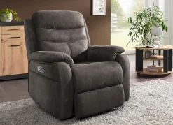 Hot BADER Elektrisch verstellbarer TV-Sessel mit Motor und Aufstehhilfe SCHWARZ-BRAUN