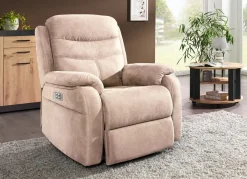 Sale BADER Elektrisch verstellbarer TV-Sessel mit Motor und Aufstehhilfe BEIGE