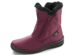 Sale ELENA EDEN , atmungsaktive Damen-Stiefeletten, Winterschuhe, Weite G, mit Reißverschluss BORDEAUX