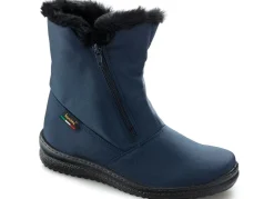 Discount ELENA EDEN , atmungsaktive Damen-Stiefeletten, Winterschuhe, Weite G, mit Reißverschluss MARINE