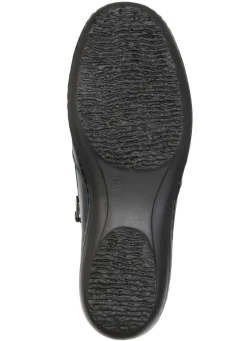 Sale ELENA EDEN , bequeme Damen-Boots, Weite H, mit herausnehmbarem Fußbett MARINE-BRAUN