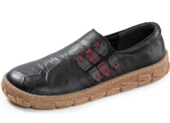 New ELENA EDEN , bequeme Damen-Barfußschuhe, Weite G, mit herausnehmbarem Fußbett SCHWARZ