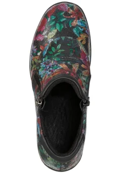 Discount ELENA EDEN , bequeme Damen-Boots, Weite H, mit herausnehmbarem Fußbett SCHWARZ-BUNT