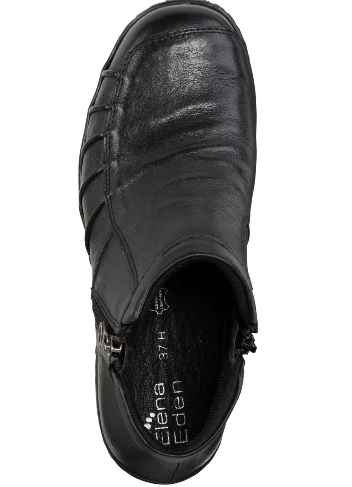 Outlet ELENA EDEN , bequeme Damen-Boots, Weite H, mit herausnehmbarem Fußbett SCHWARZ