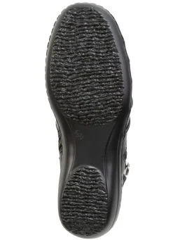 Outlet ELENA EDEN , bequeme Damen-Boots, Weite H, mit herausnehmbarem Fußbett SCHWARZ