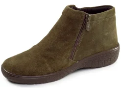Outlet ELENA EDEN , bequeme Damen-Boots, Weite G, mit herausnehmbarem Fußbett OLIV
