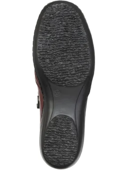 Online ELENA EDEN , bequeme Damen-Boots, Weite H, mit herausnehmbarem Fußbett BURGUND-SCHWARZ