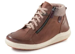 Hot ELENA EDEN , bequeme Damen-Boots, Weite H, mit herausnehmbarem Fußbett BRAUN