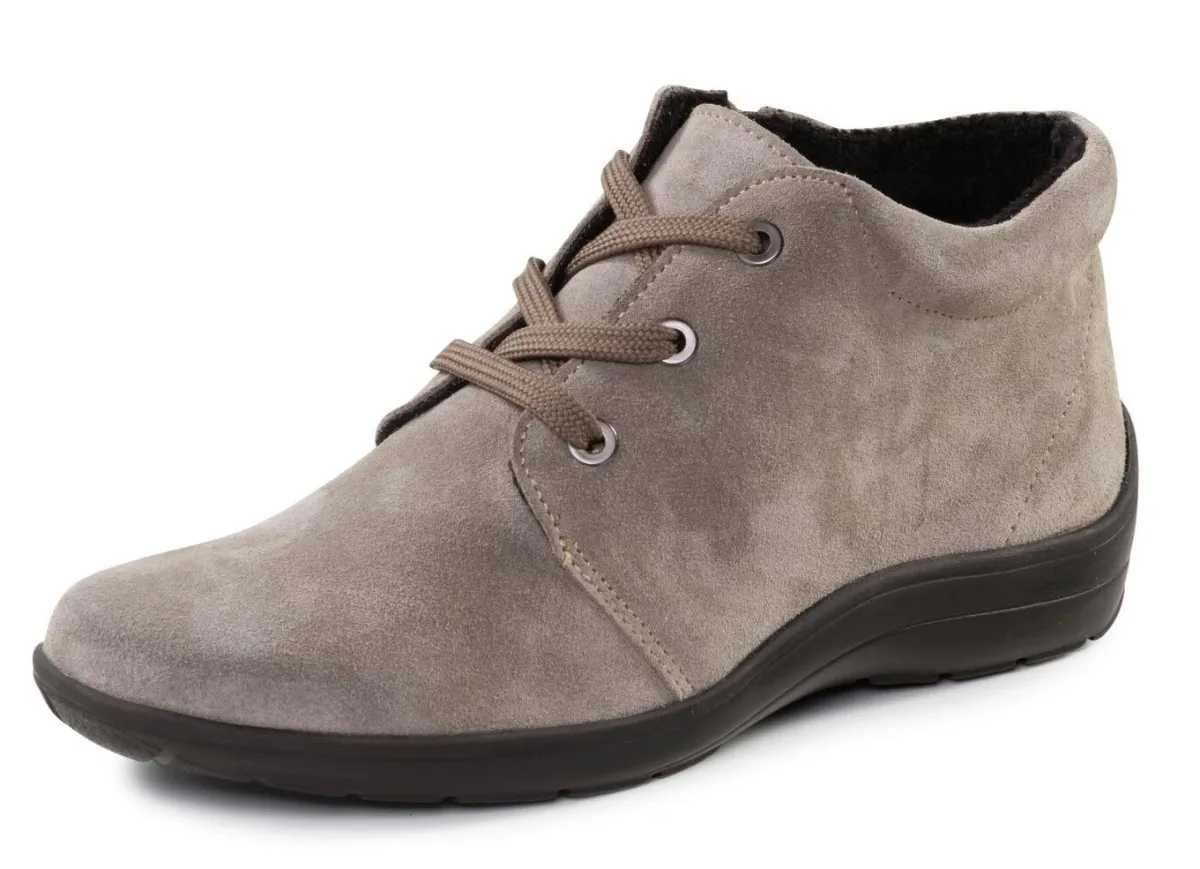 New ELENA EDEN , bequeme Damen-Boots, Weite H, mit herausnehmbarem Fußbett GRAU